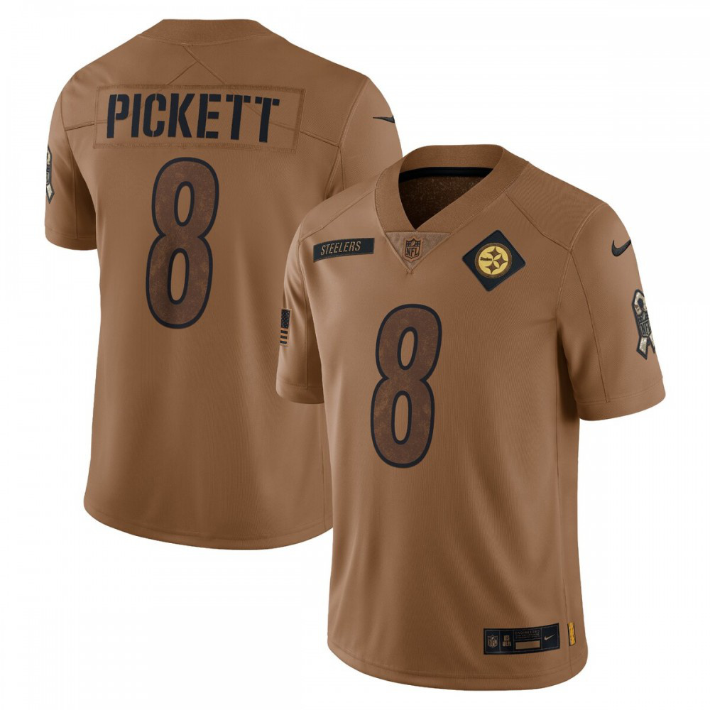 Kenny Pickett Pittsburgh Steelers Nike 2023 Salute To Service Limited Jersey - Brown-GridironStore